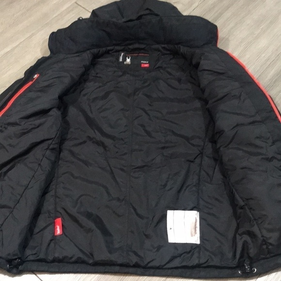 Spyder Racing Thinsulate Black Parka Sky Jacket size S - Picture 11 of 15